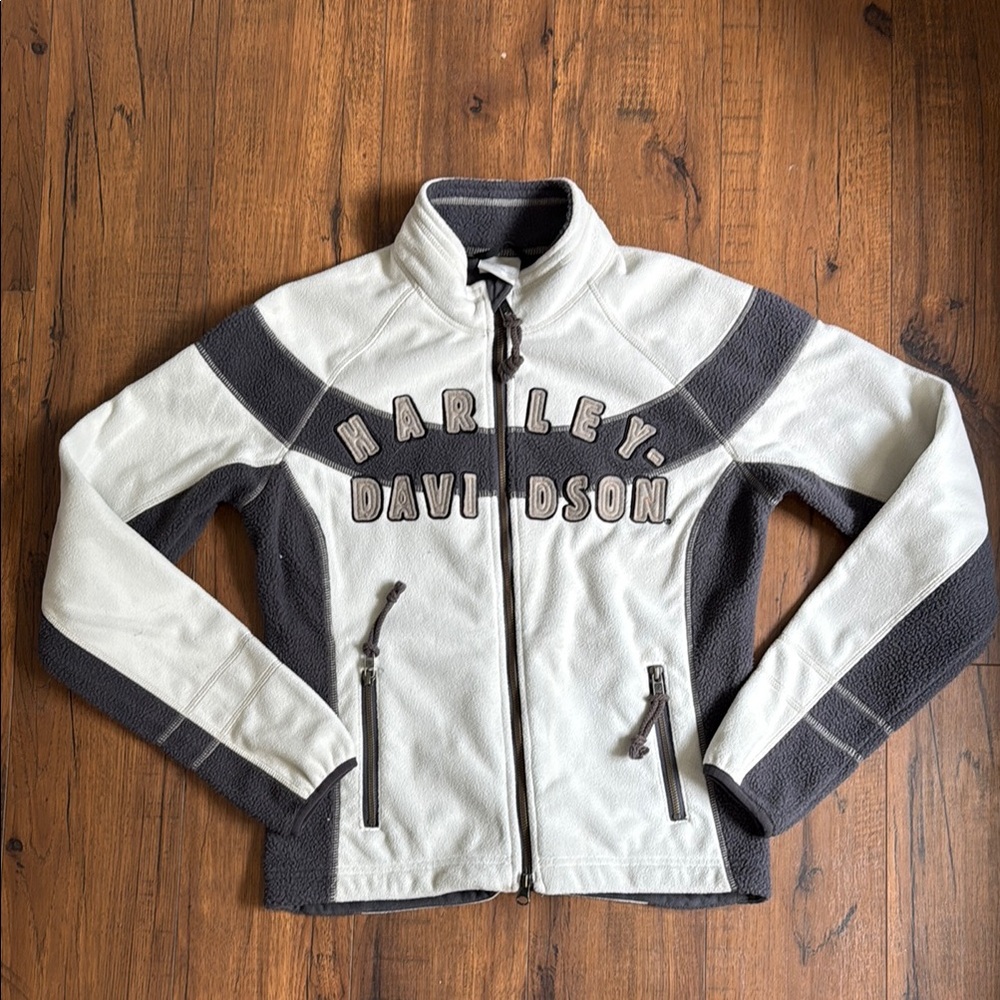Harley-Davidson Black and Cream Jacket